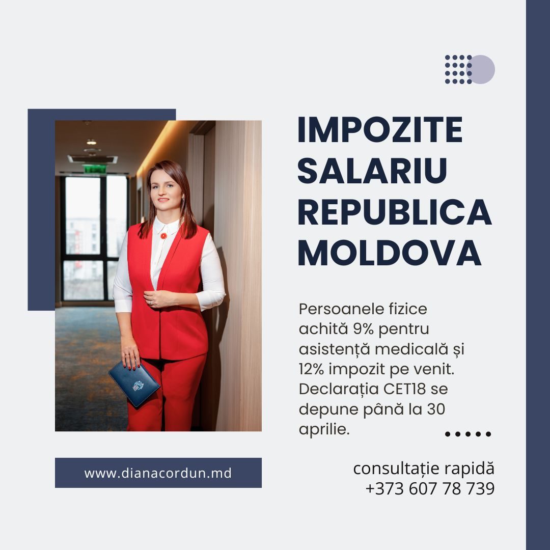Ce impozite achită persoana fizică din salariu?