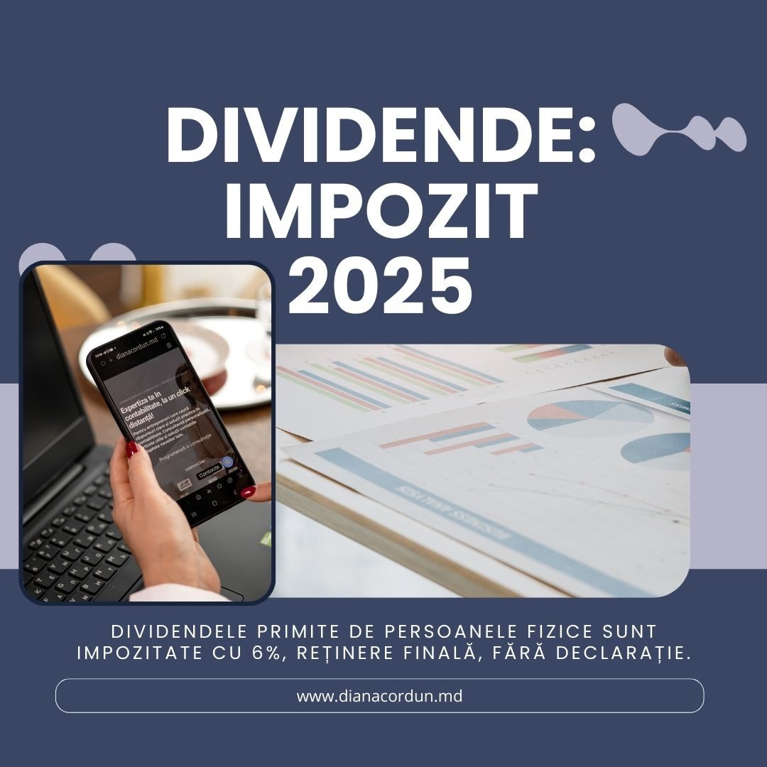 Ce impozite achită persoana fizică rezidentă asupra dividendelor?