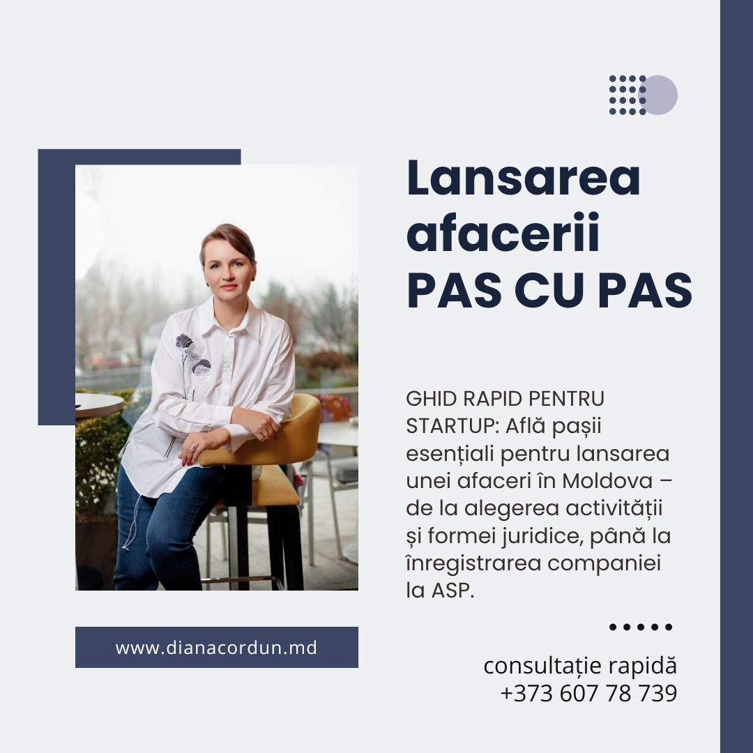 Lansarea afacerii PAS CU PAS